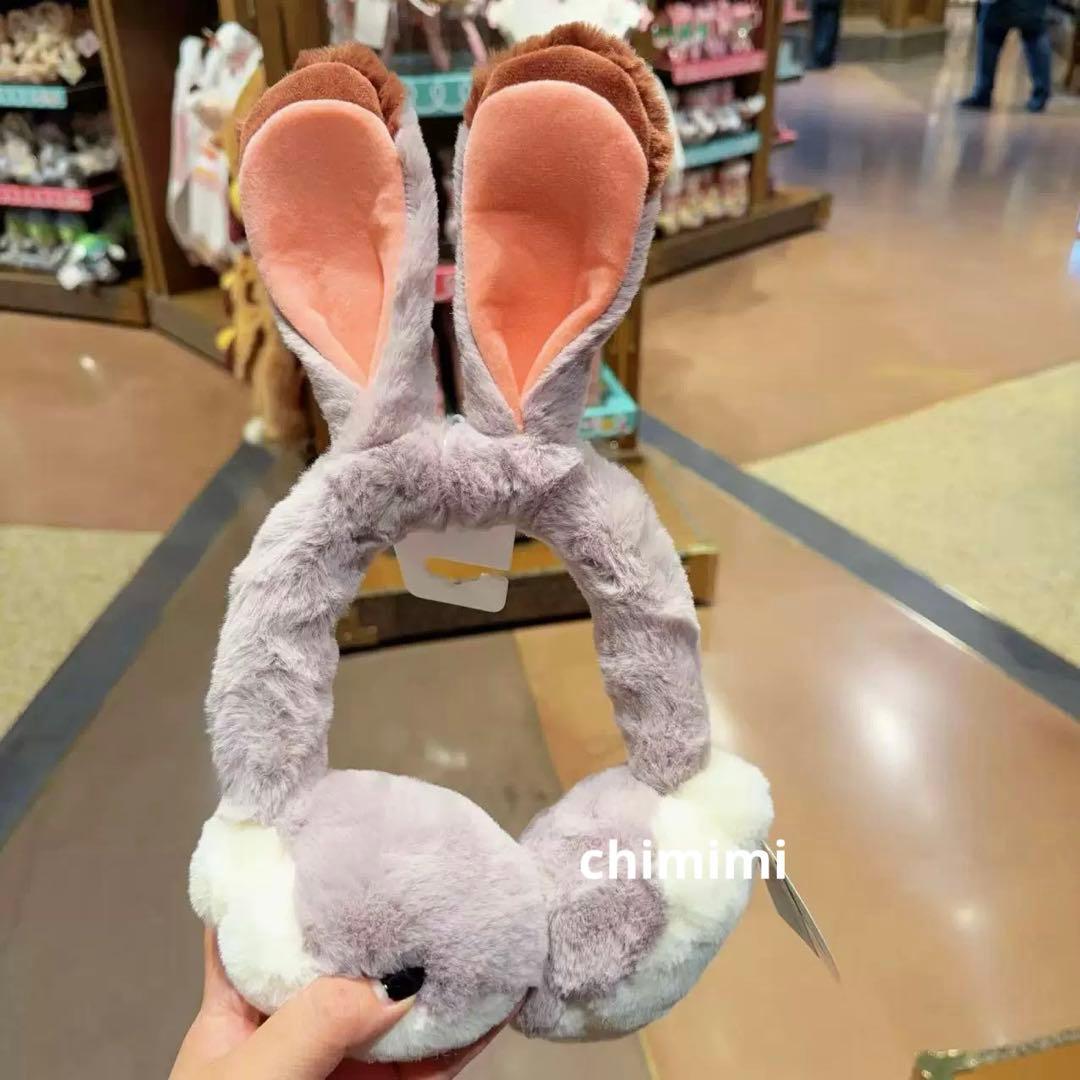 上海ディズニー ズードピア ジュディ ふわふわ耳当て イヤーマフ