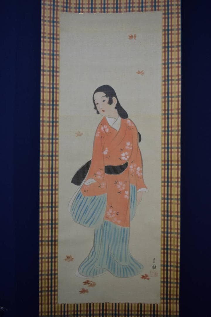 不詳/作者不詳/人物図/布袋屋掛軸HJ-706