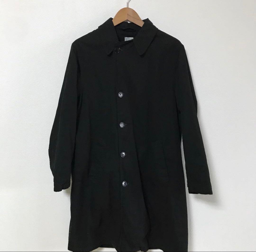 okSlow ブラック ステンカラーコート 761_M3L アーバンレインシェル ステンカラーコート (ブラック) – K-3B