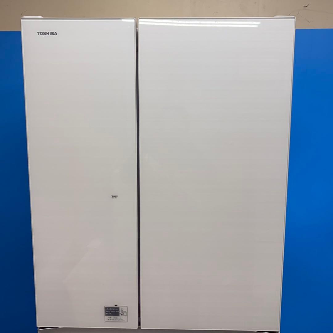 818 オススメ 超大型 冷蔵庫 極美品 観音開き 東芝 ガラストップ 家庭