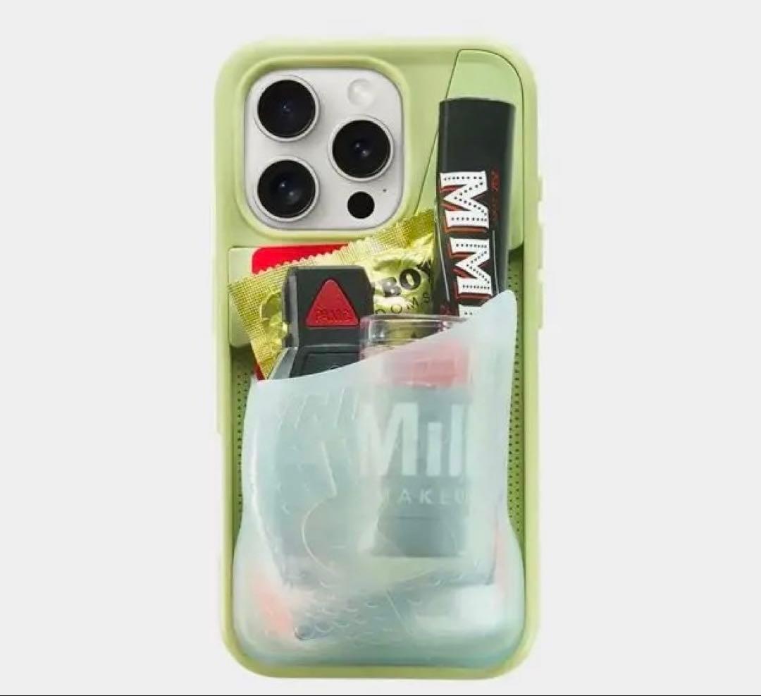 iPhone 16pro スマホケース ライトグリーン ninja labs - メルカリ