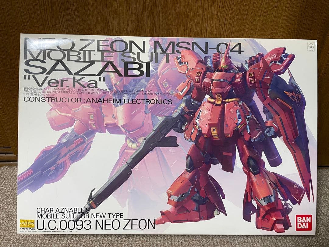 ロボット MG MSN-04 SAZABI Ver.Ka MG 1/100 MSN-04 サザビーVer.ka│株式会社BANDAI SPIRITS（バンダイ
