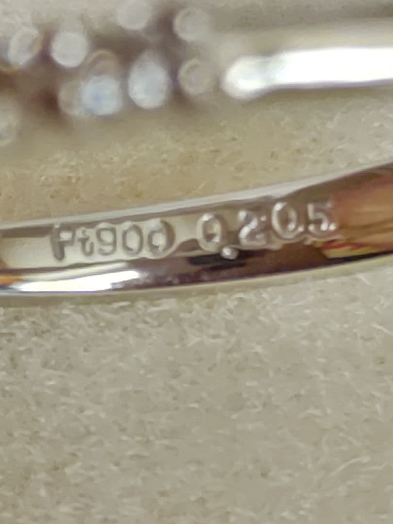 ♡Pt900 ダイヤモンドリング エタニティリング gstv 12号 4.6ｇ
