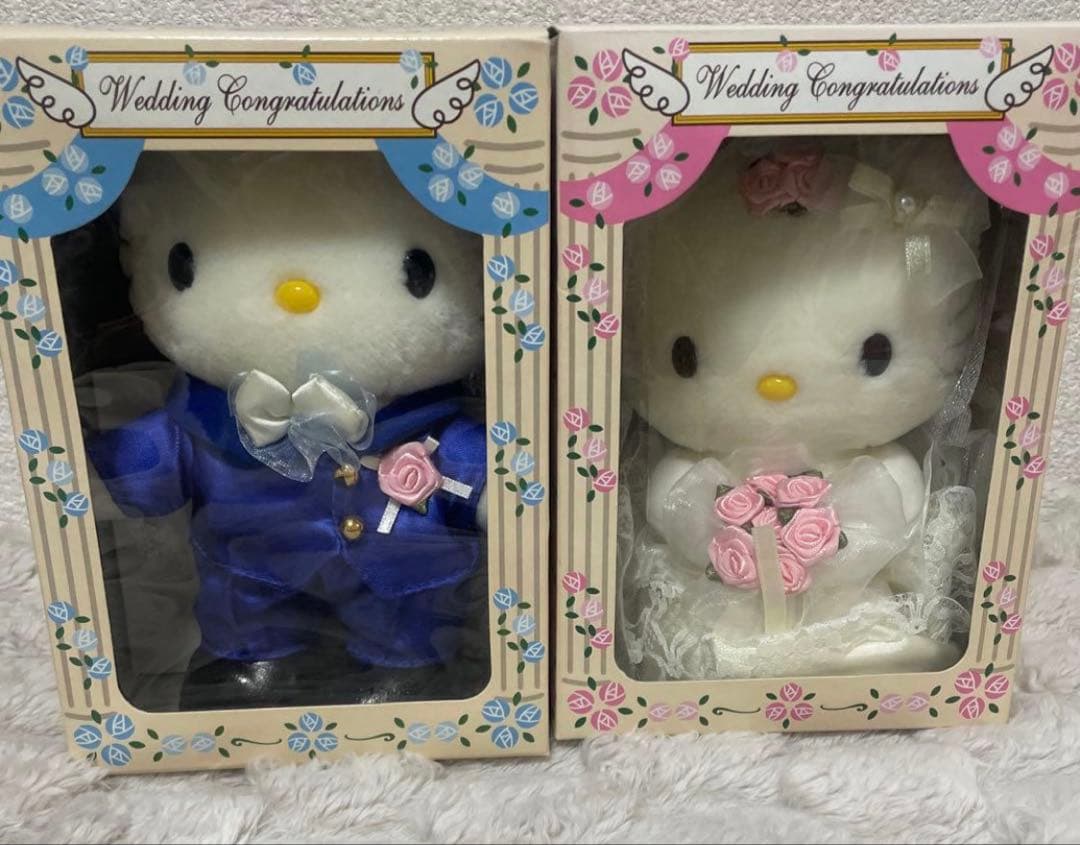 【非売品　美品-希少】ハローキティ ウェディングドールセット