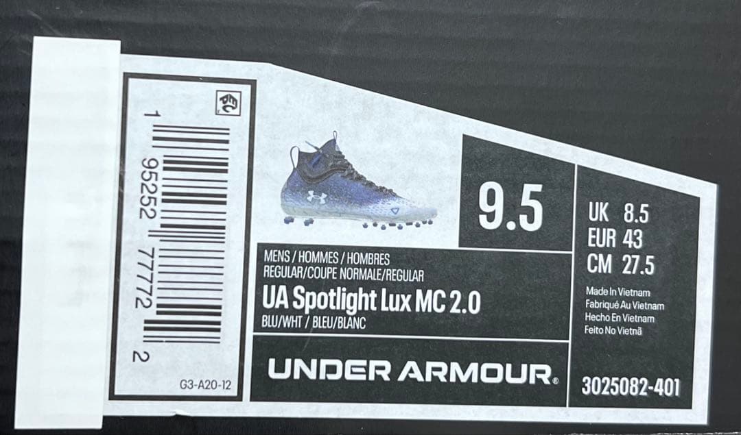 アンダーアーマー アメフト 野球 スパイク 27.5cm