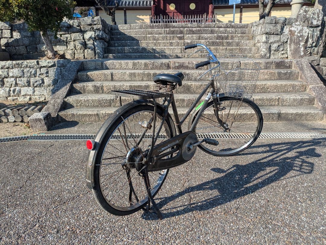 ナショナル 実用車 昭和 レトロ 自転車 ロッドブレーキ ビンテージ