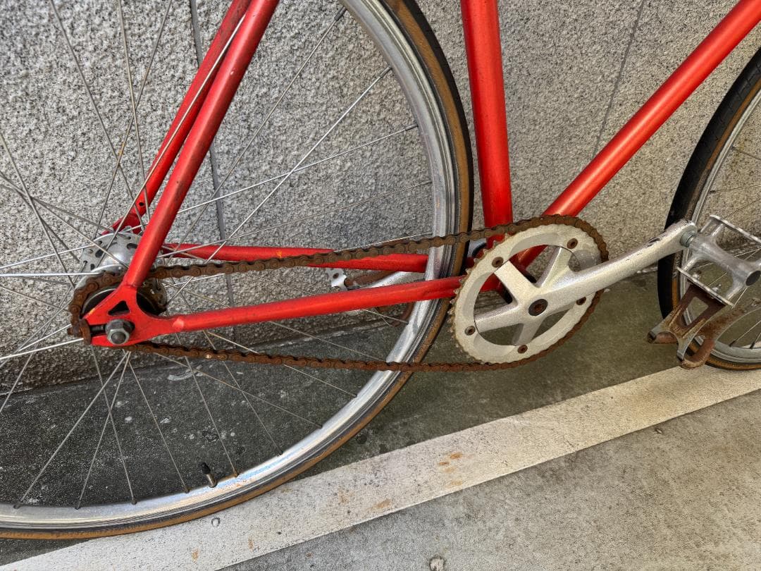 k*m様 オレンジxレザー ピストバイク(Diners) - メルカリ