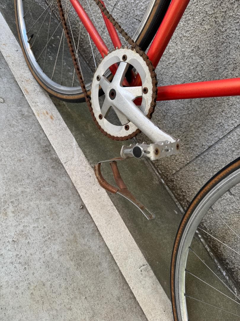 k*m様 オレンジxレザー ピストバイク(Diners) - メルカリ