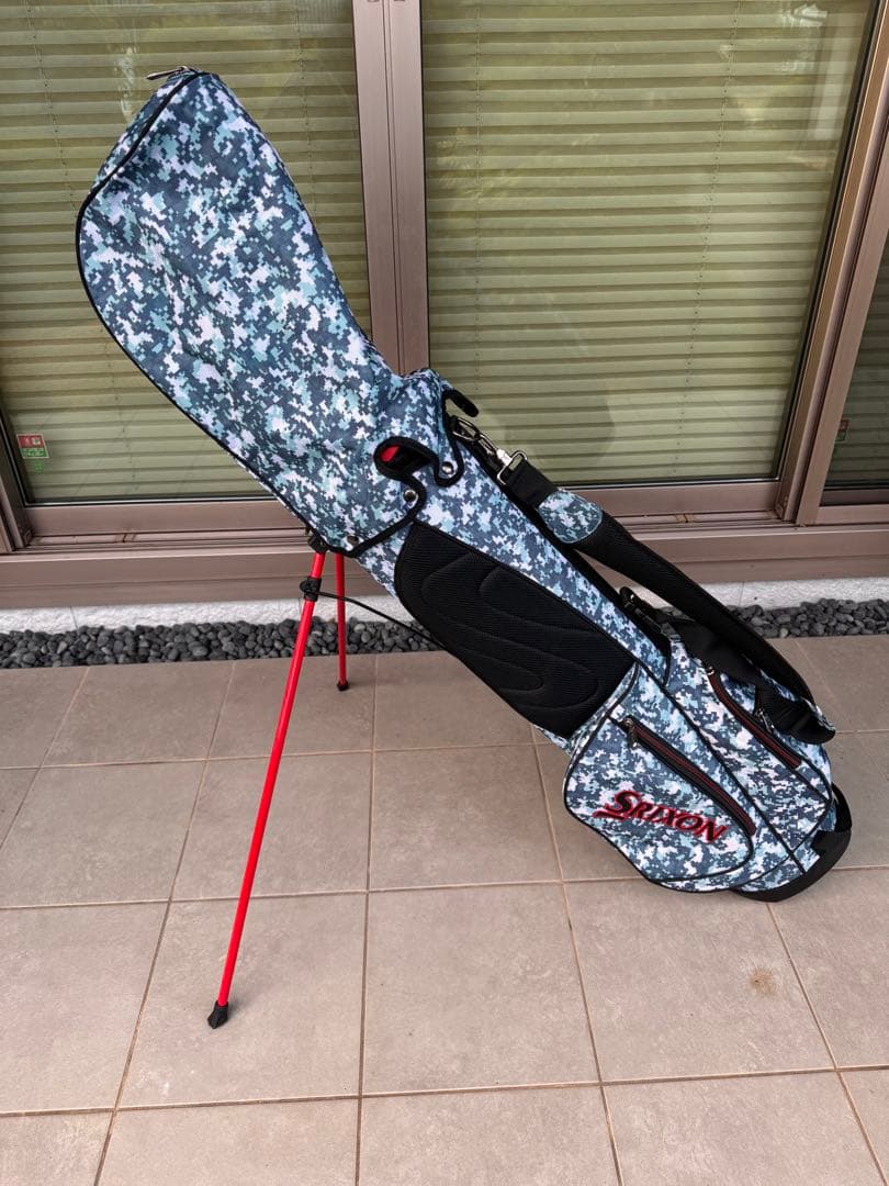 Srixon 迷彩柄 軽量 スタンド キャディバッグ 極上品 SRIXON スリクソン スタンド式 キャディバッグ 迷彩柄 ブルー｜Yahoo