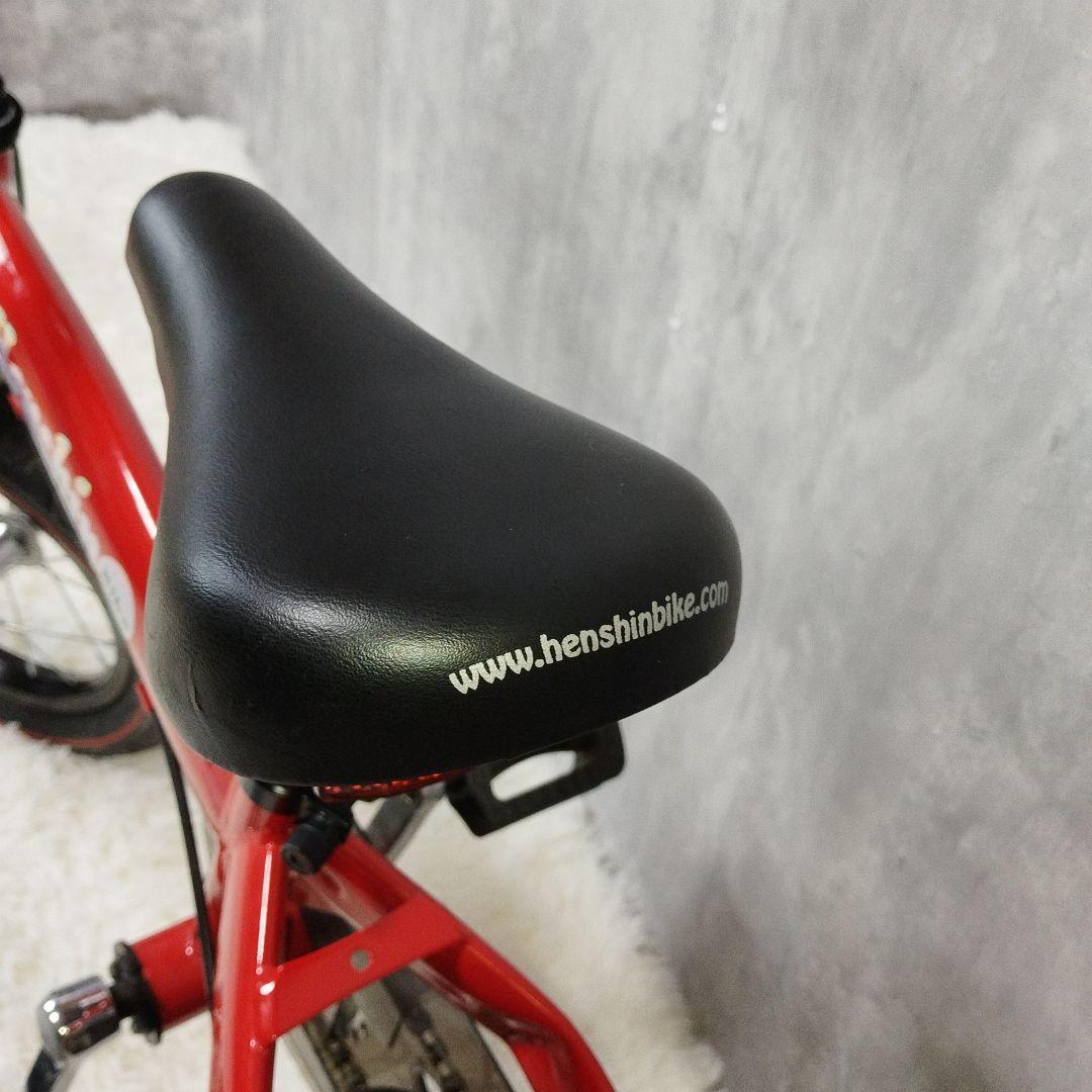 未使用級】 へんしんバイク 12インチ 赤 スタンド＆工具セット付