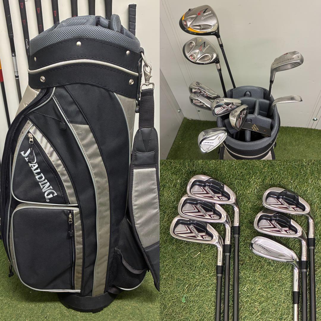 メンズゴルフクラブセット　【TaylorMade】【JPX】【ブリヂストン】 JPX 925 コンボセット FLI-HI＆HOT METAL 5本セット（#7～9、PW