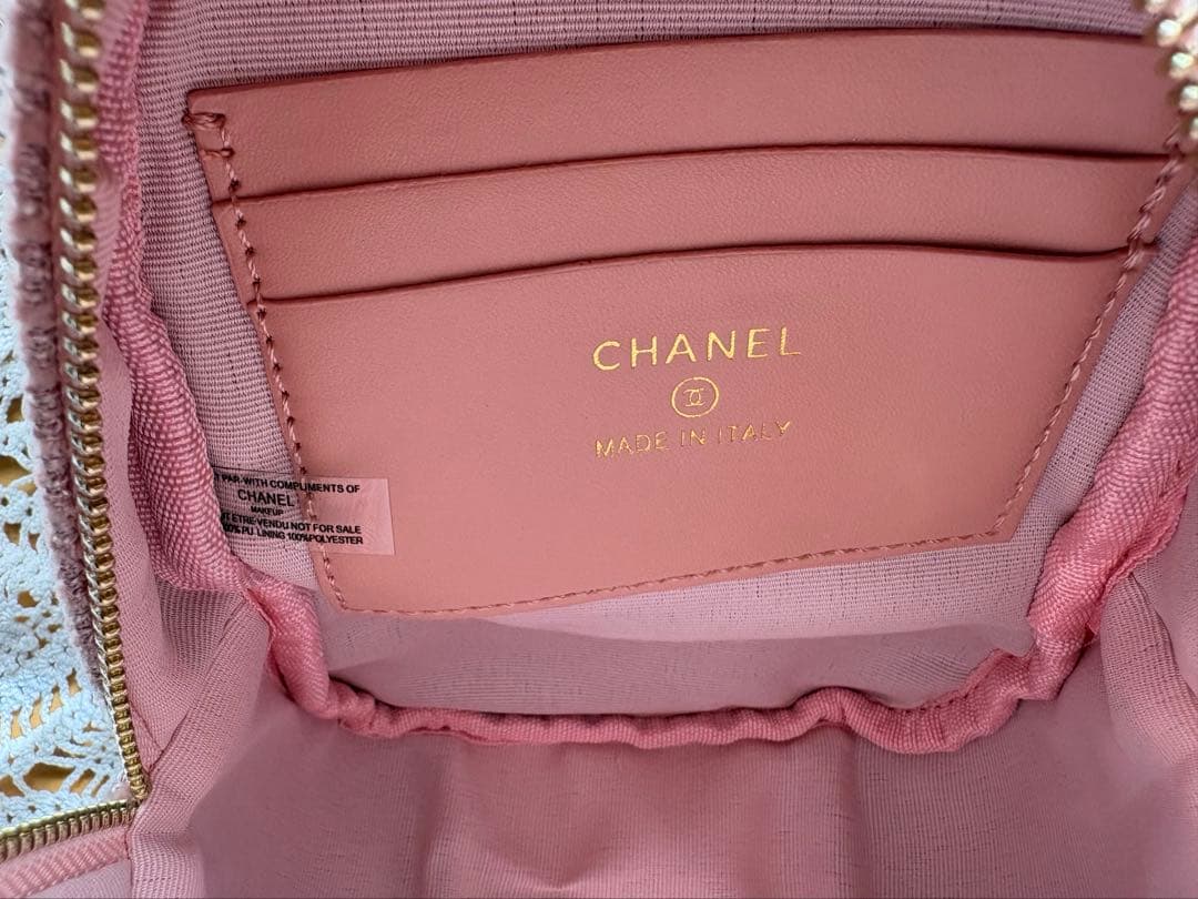 CHANEL ピンクツイード リュック ノベルティ - メルカリ