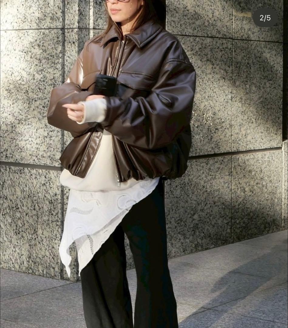 新品未使用 エトレトウキョウ バルーンシルエットパディングブルゾン