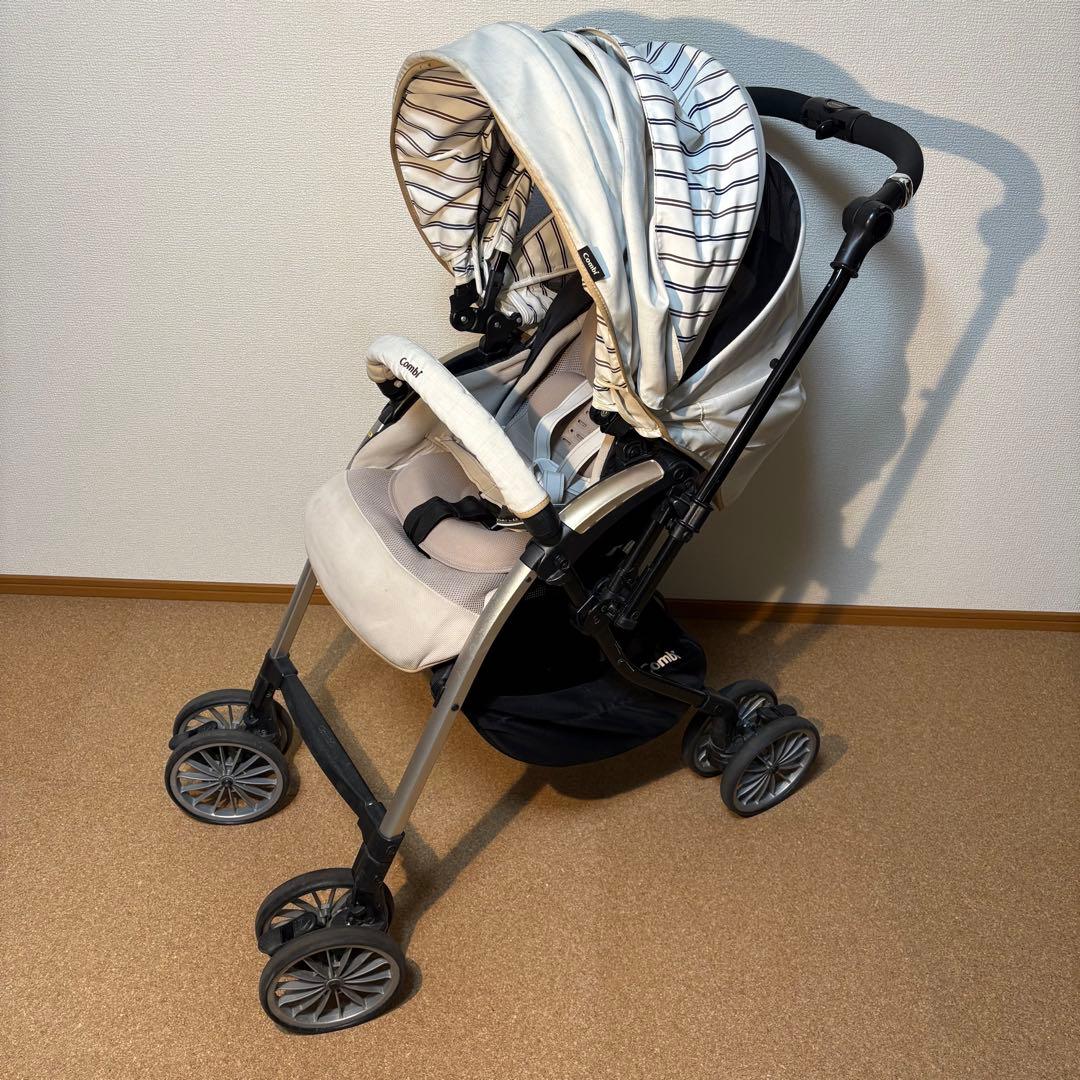 【良品】Combi アンブレッタ4キャス エッグショック UH フレンチホワイト ホワイトレーベル アンブレッタ 4キャス エッグショック UH(WH