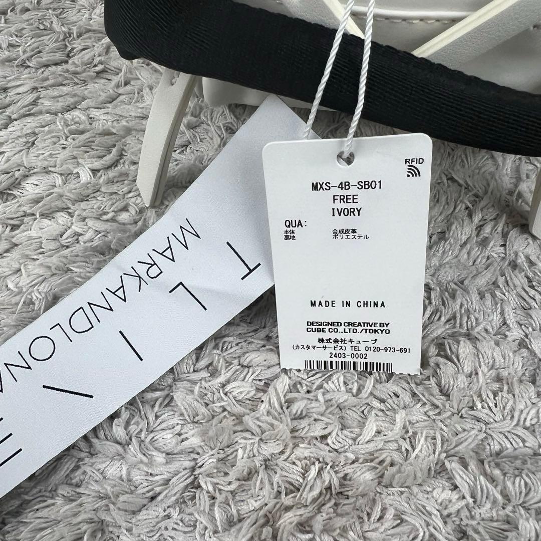 MARK&LONA マーク&ロナ ターポリン ポーチ バック アイボリー - メルカリ