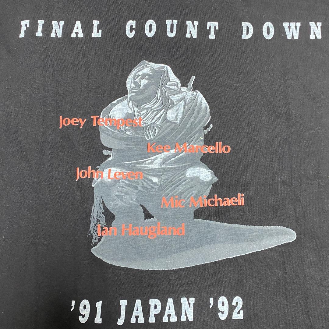 EUROPE '91-'92ジャパンツアーTシャツ 90年代ヴィンテージ
