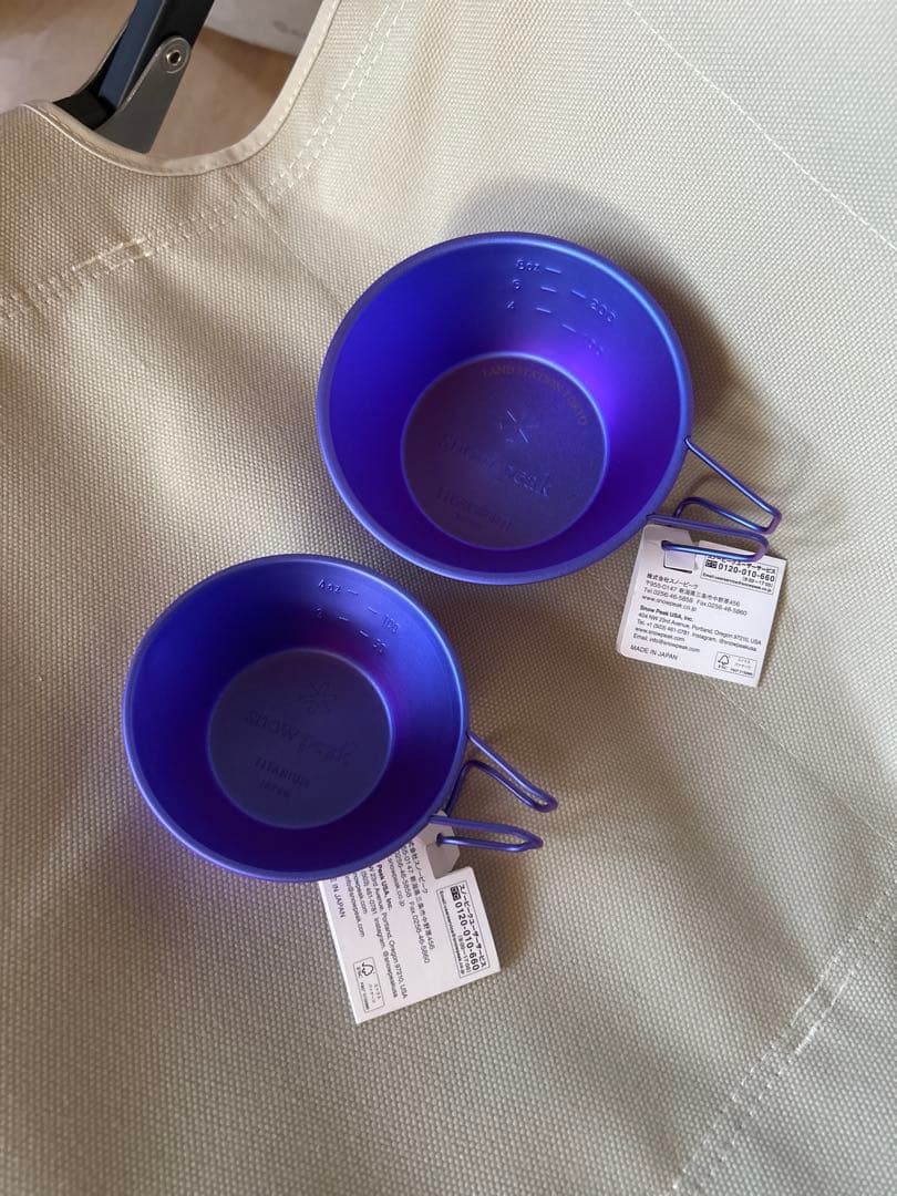 スノーピーク チタンシェラカップTOKYO 限定　2サイズセット スノーピーク好きにはたまらない！限定シェラカップ・マグ[2024.06.28