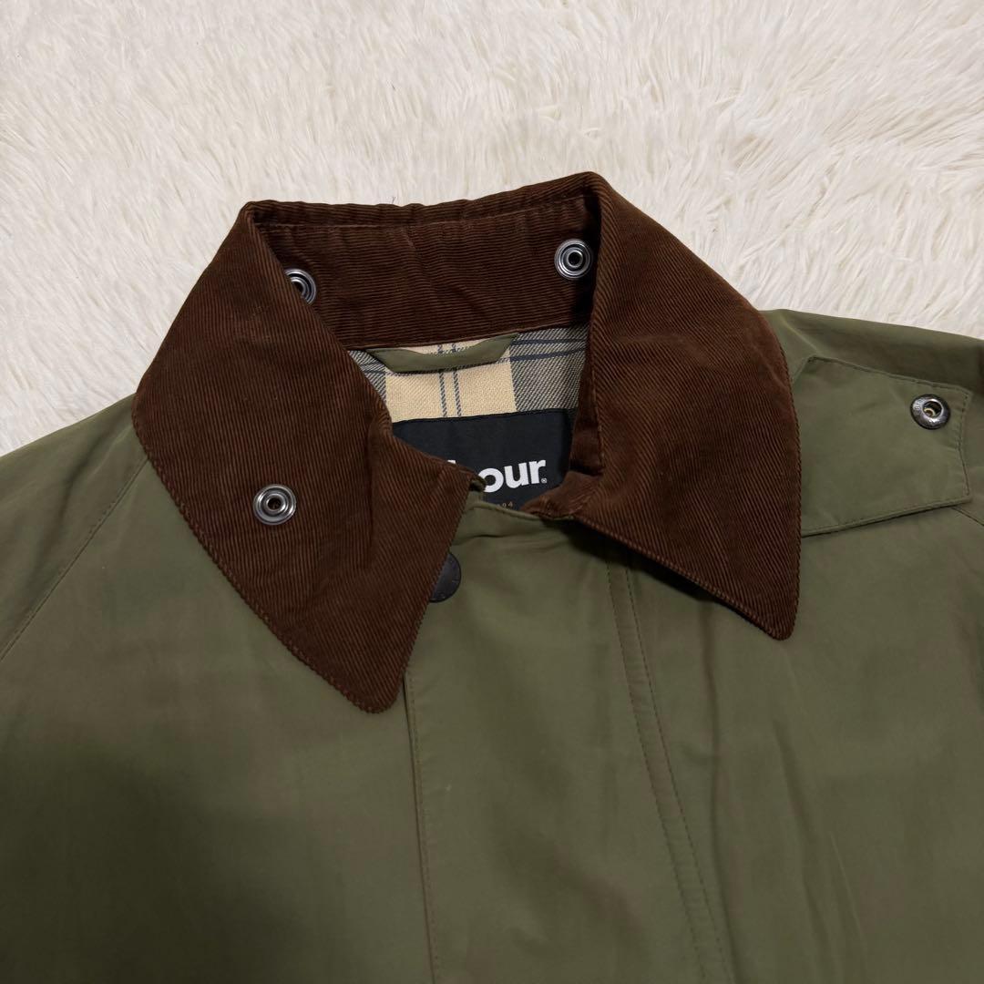 23年製極美品Lサイズ相当 バブアー ボロウデイル ピーチスキン ノン