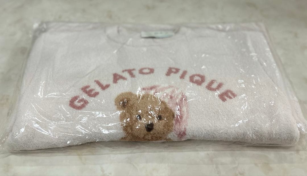 ジェラートピケ ジェラピケ グッドナイトベアジャガードワンピース