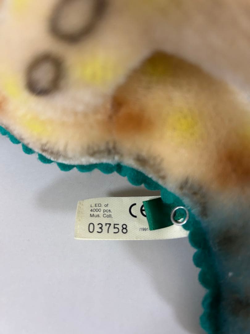 【ドイツ購入・超レア】シュタイフ　モヘア　ティラノサウルス　Tyros 　復刻版