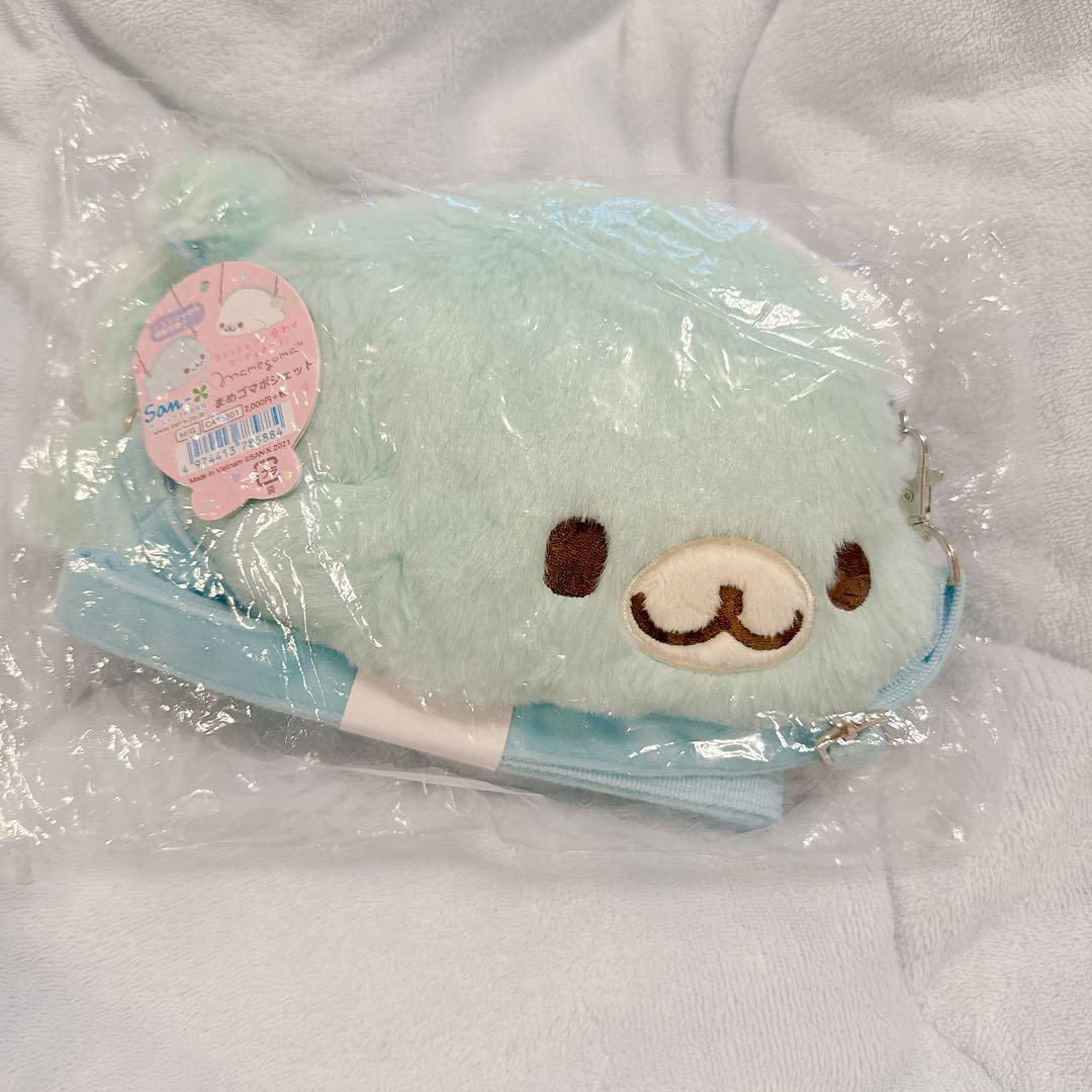 まめゴマ ポシェット ぬいぐるみポーチ おうちでうみきぶんでプ ショルダーバッグ