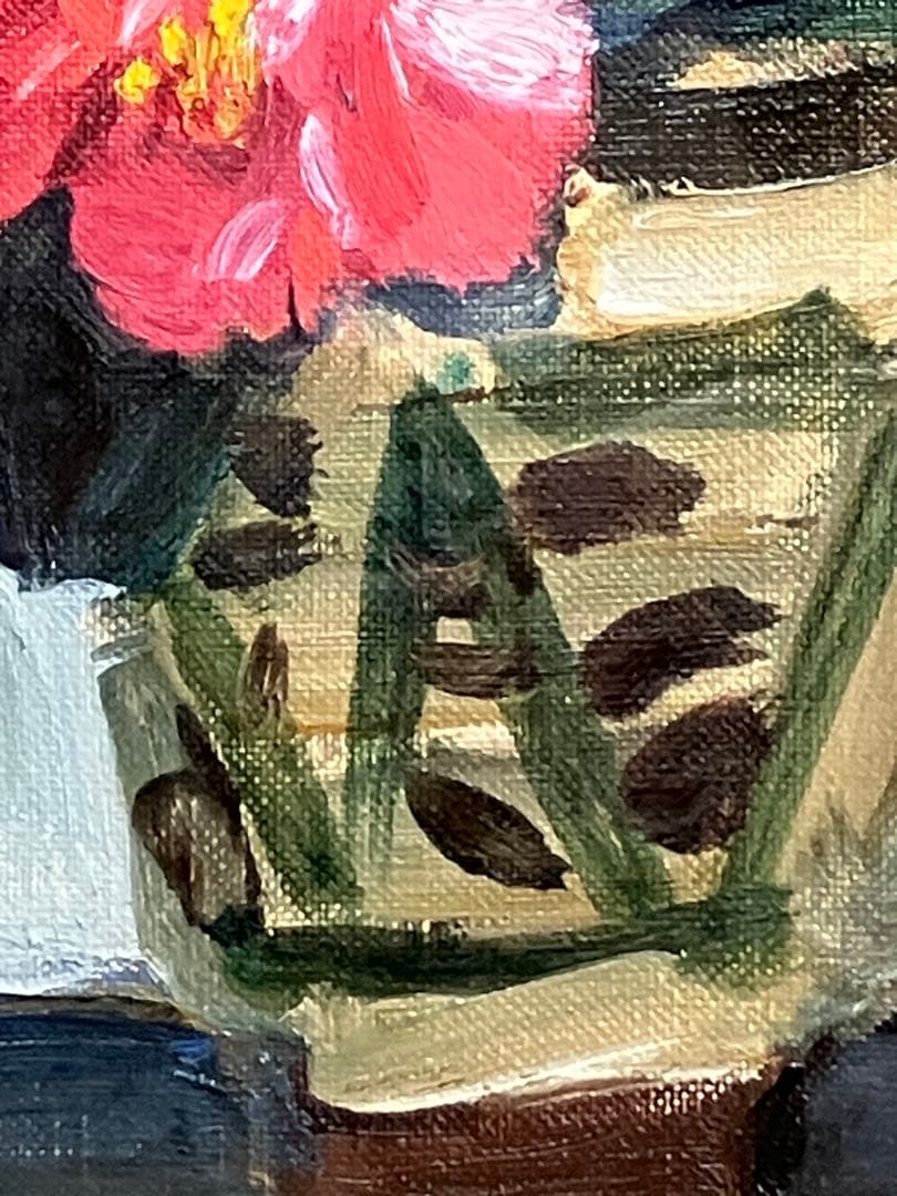 守家勤 奥入瀬 油彩画 木製フレーム付き サインあり - メルカリ 守家勤