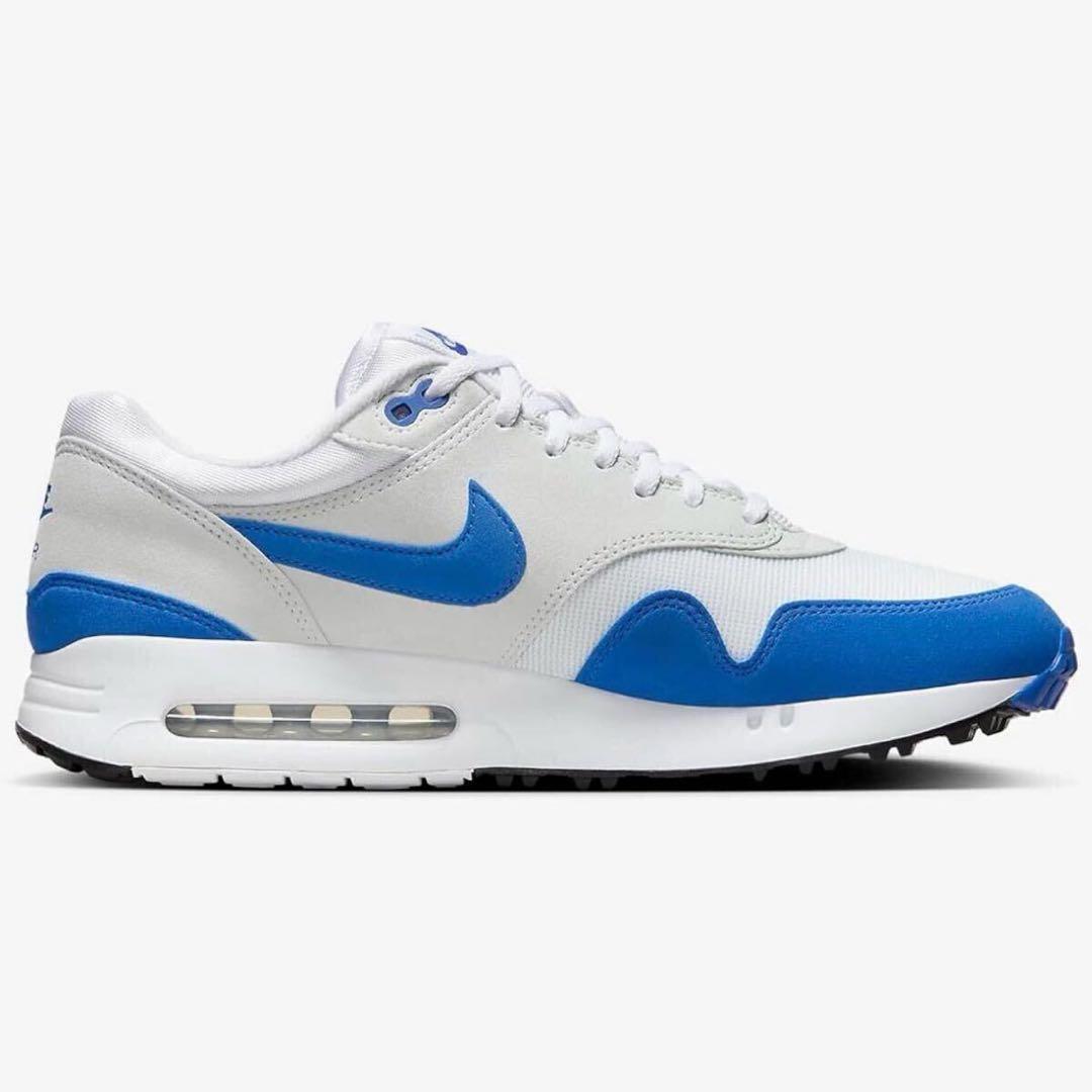 ナイキ ゴルフ 26.5cm エアマックス スパイク シューズ 靴 白 青