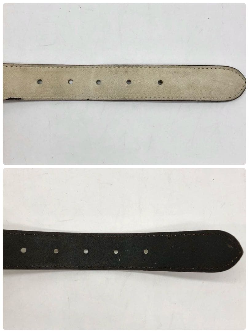 美品】ヴェルサーチ ベルト メデューサ スウェード ベージュ ゴールド