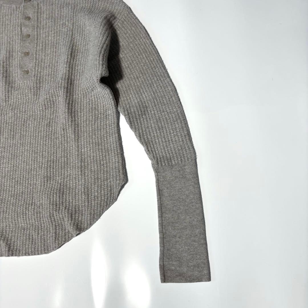 L'Appartement アパルトモン カシミヤ混 サーマルニット グレー