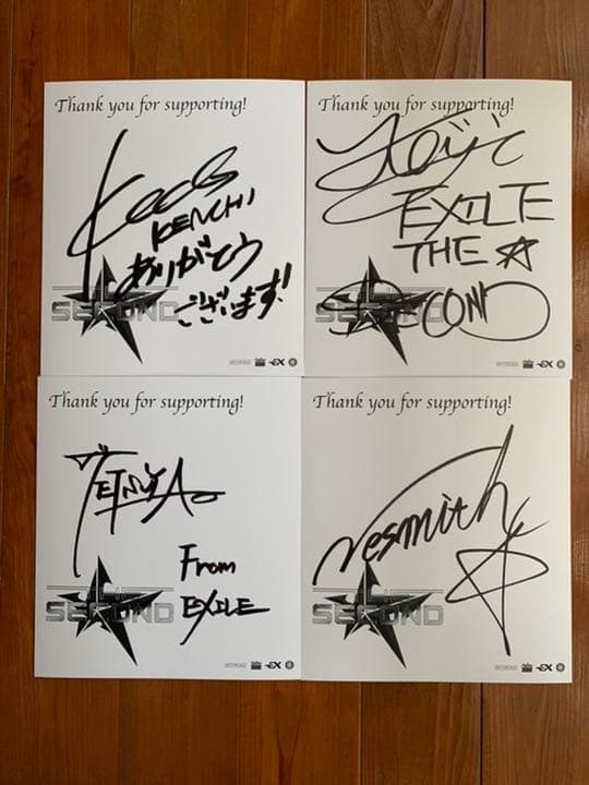 希少レア】EXILE THE SECOND 直筆サイン色紙 - メルカリ
