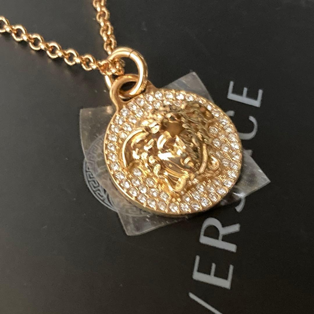 ヴェルサーチ ネックレス ビジュー メデューサ ゴールド メンズ
