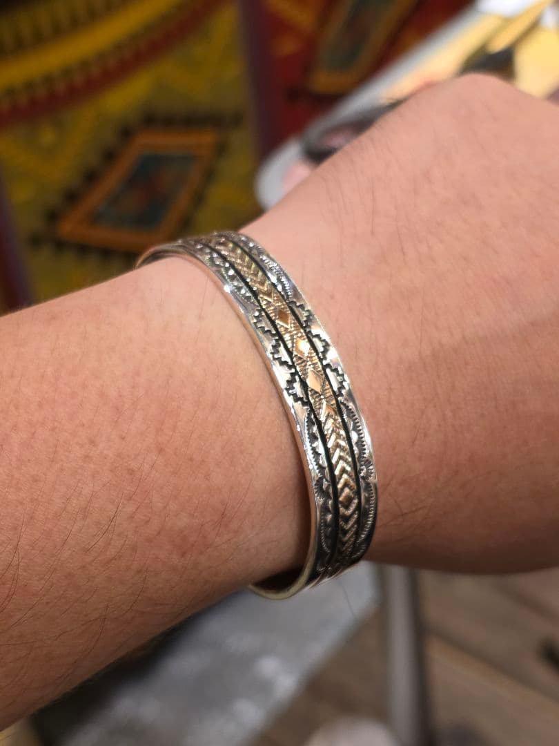 新品】Bruce Morgan 【内径17】インディアンジュエリー バングル
