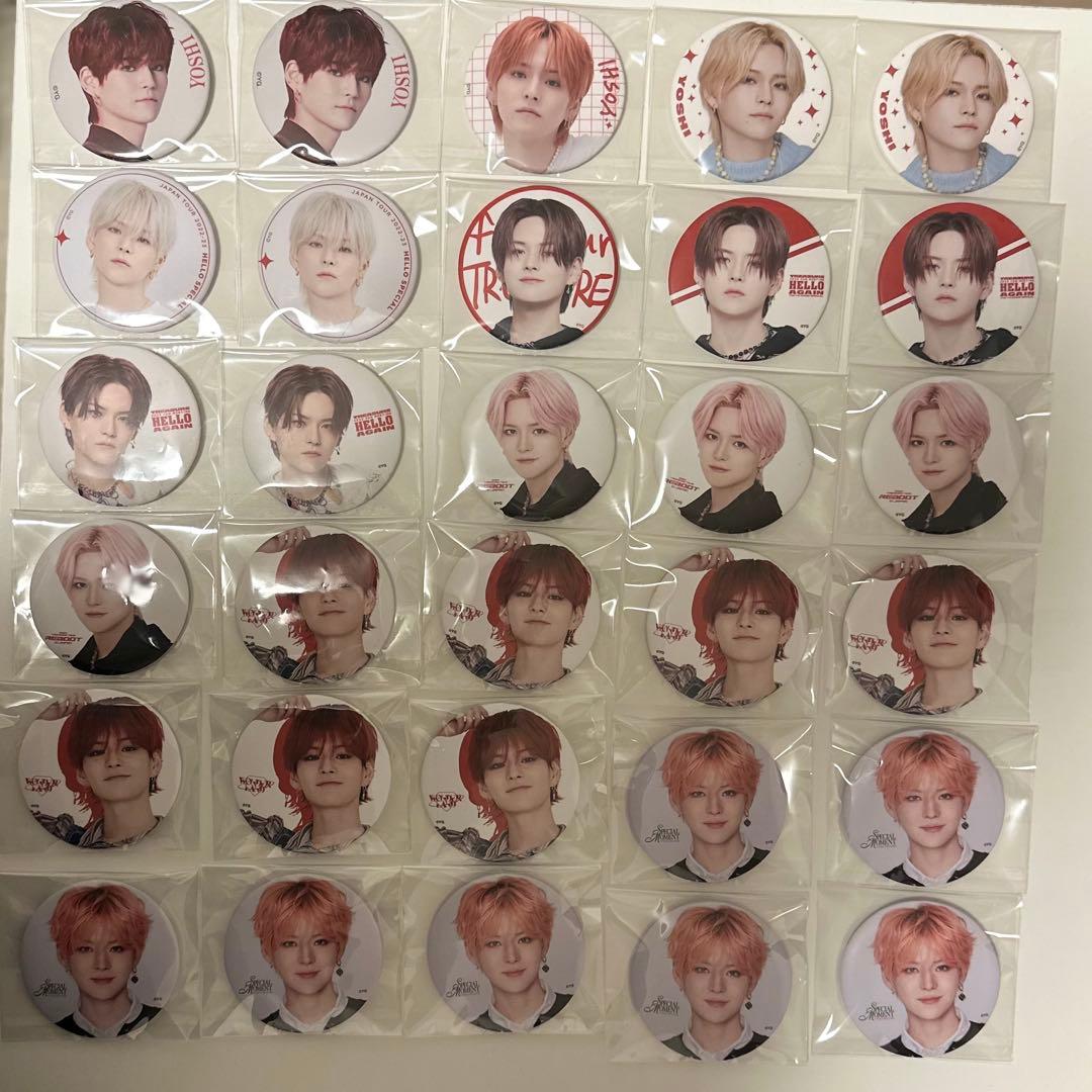 treasure ヨシ 缶バッジ まとめ売り TREASURE ヨシ 缶バッジ トレカ カプセルトイ アクキー まとめ売り