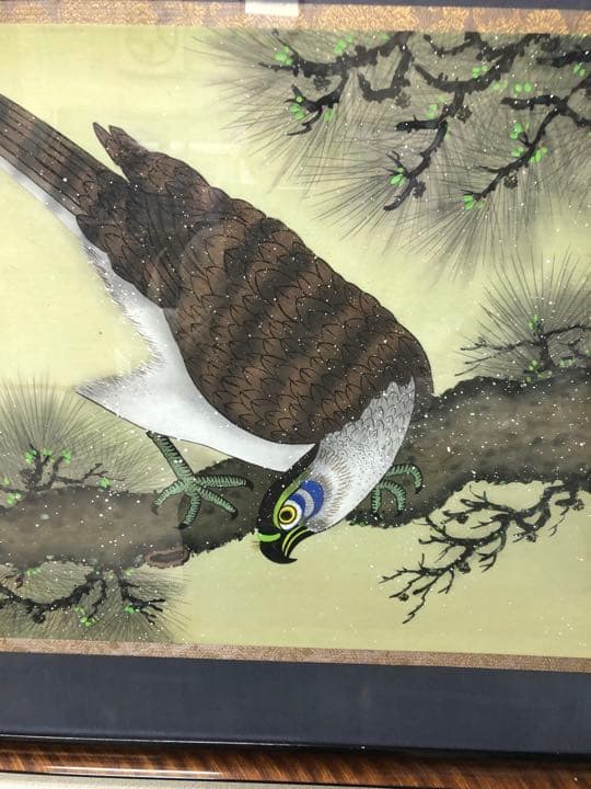 絵画　竹馬画　寺地寿太作　昭和40年作品　直接引き取り可日本画　入選8回