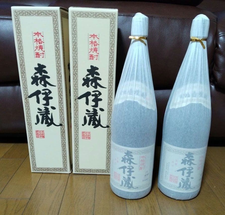 森伊蔵　1800 ml 2本 セット（箱付き） 楽天市場】【送料無料】＋【ギフト箱付】魔王／森伊蔵 芋焼酎1800ml