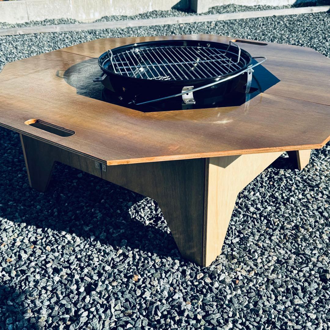 オクタゴンテーブル ※ウェーバーコンロ ジャンボジョー47cm用 ヘキサ