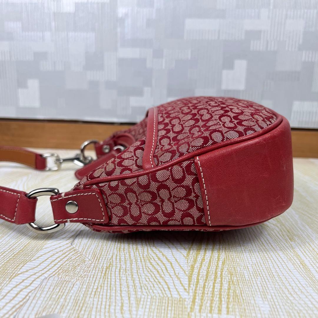 Coach コーチ アクセサリーポーチ シグネチャー レッド 赤 - メルカリ