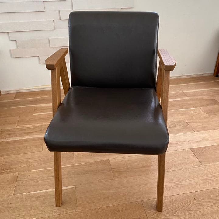 unico/ウニコ DALE(デール) アームチェア ダークブラウン - メルカリ