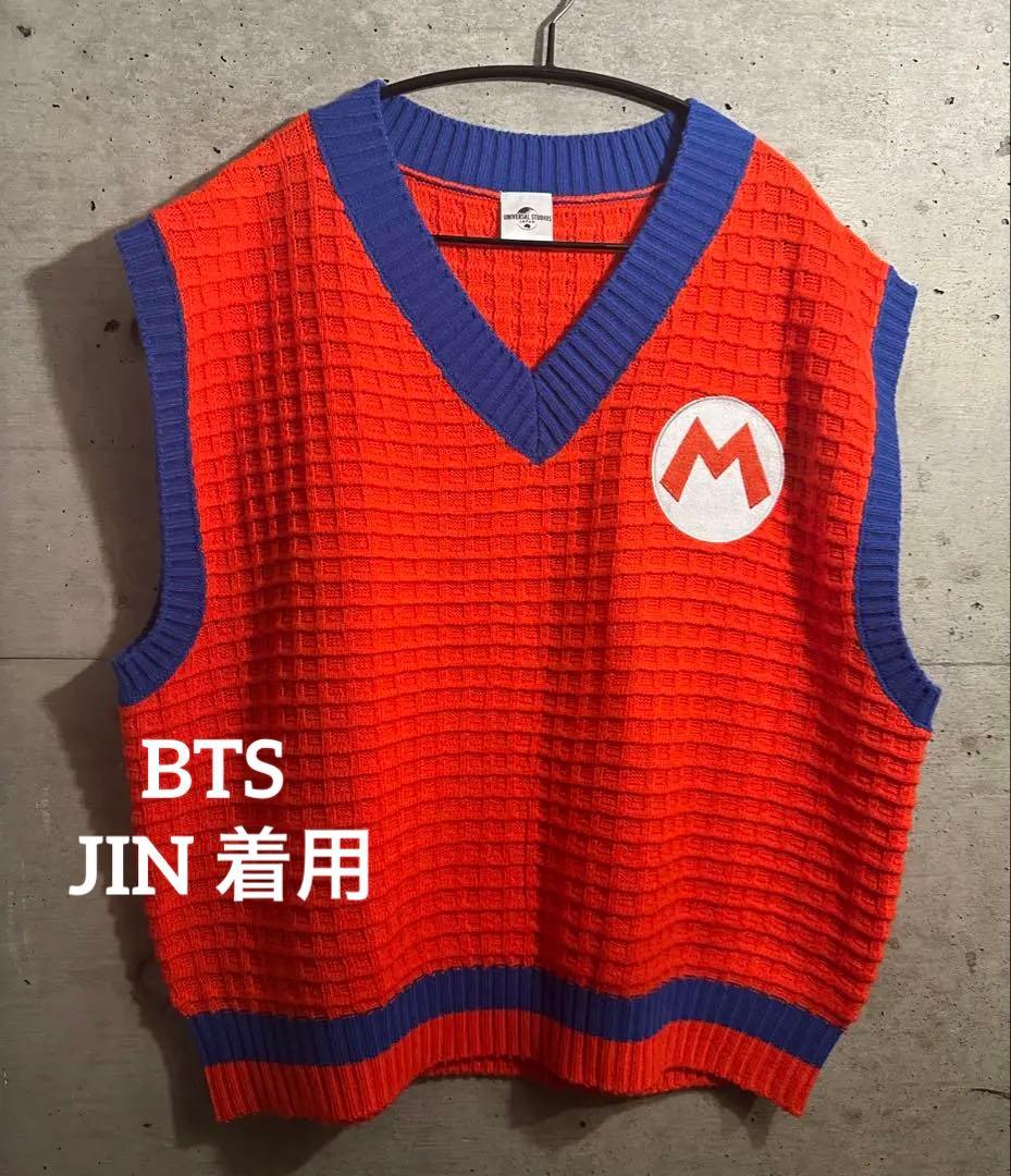 BTS JIN ジン 着用 ユニバ マリオ ベスト USJ Echo