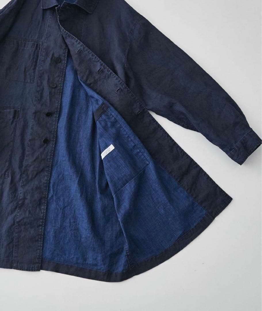 CONFECT コンフェクトインクインディゴ リネンダスターコート - メルカリ