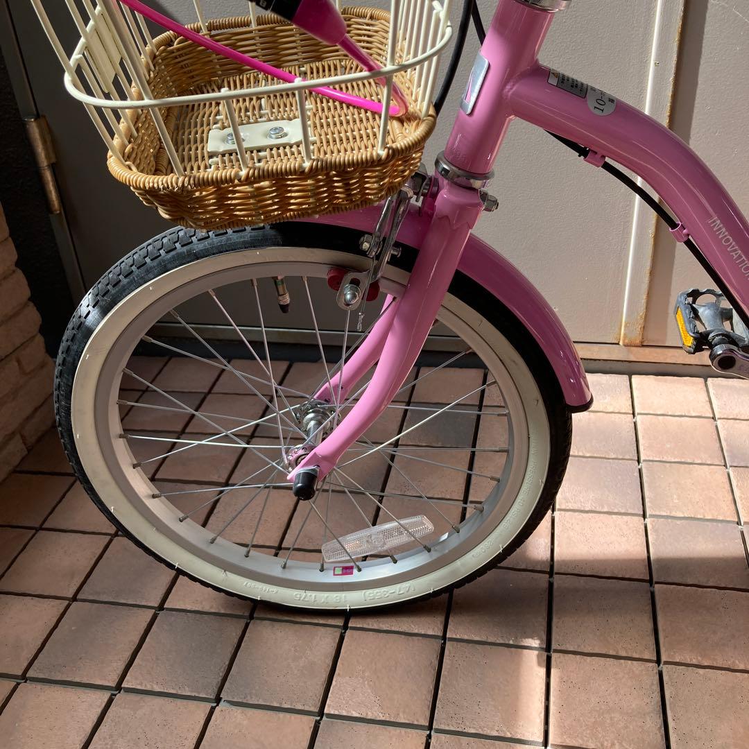 アサヒイノベーションファクトリー ピンク かご付き 18インチ 福岡市