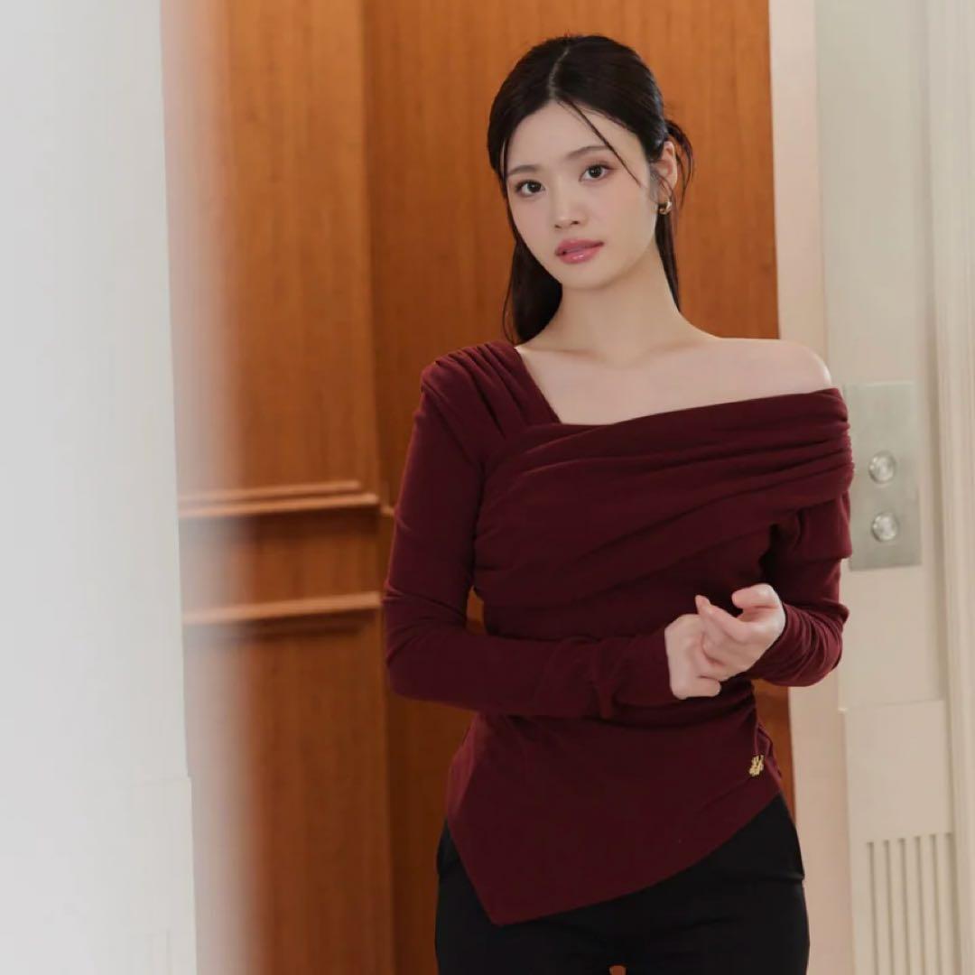 poláura ポローラ 3wayクロスワンショルダートップス red - メルカリ