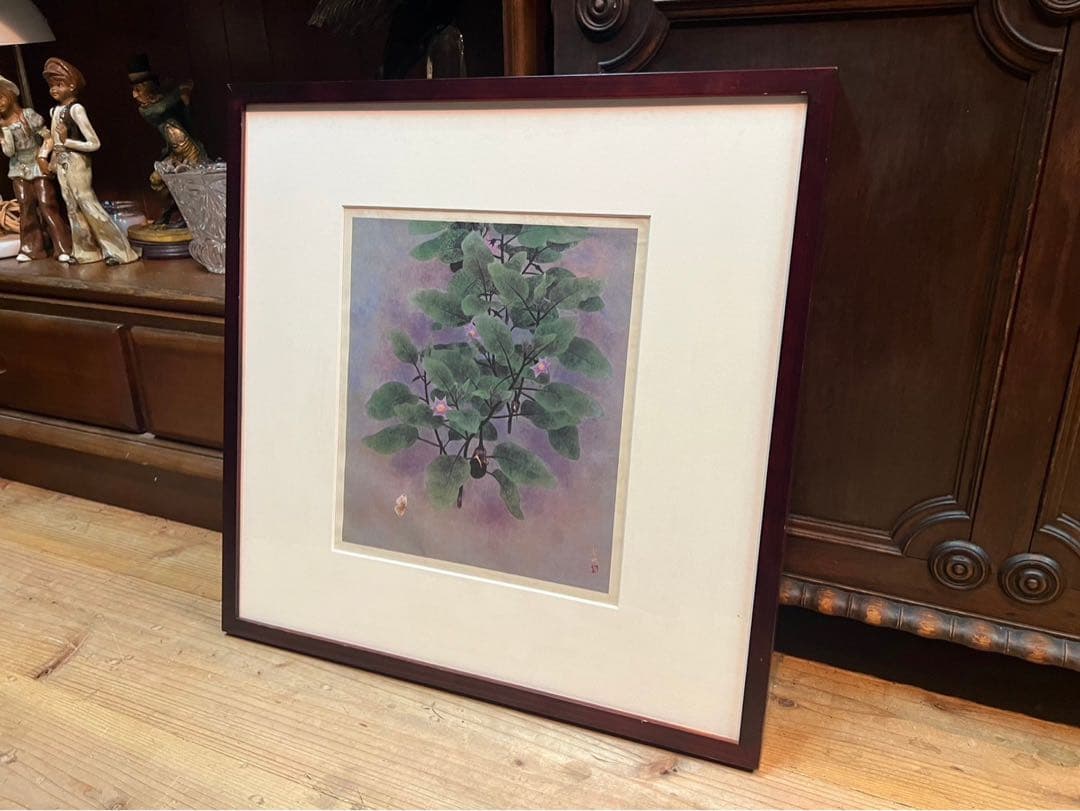 山口華楊 晨 アート 絵画 インテリア 額縁