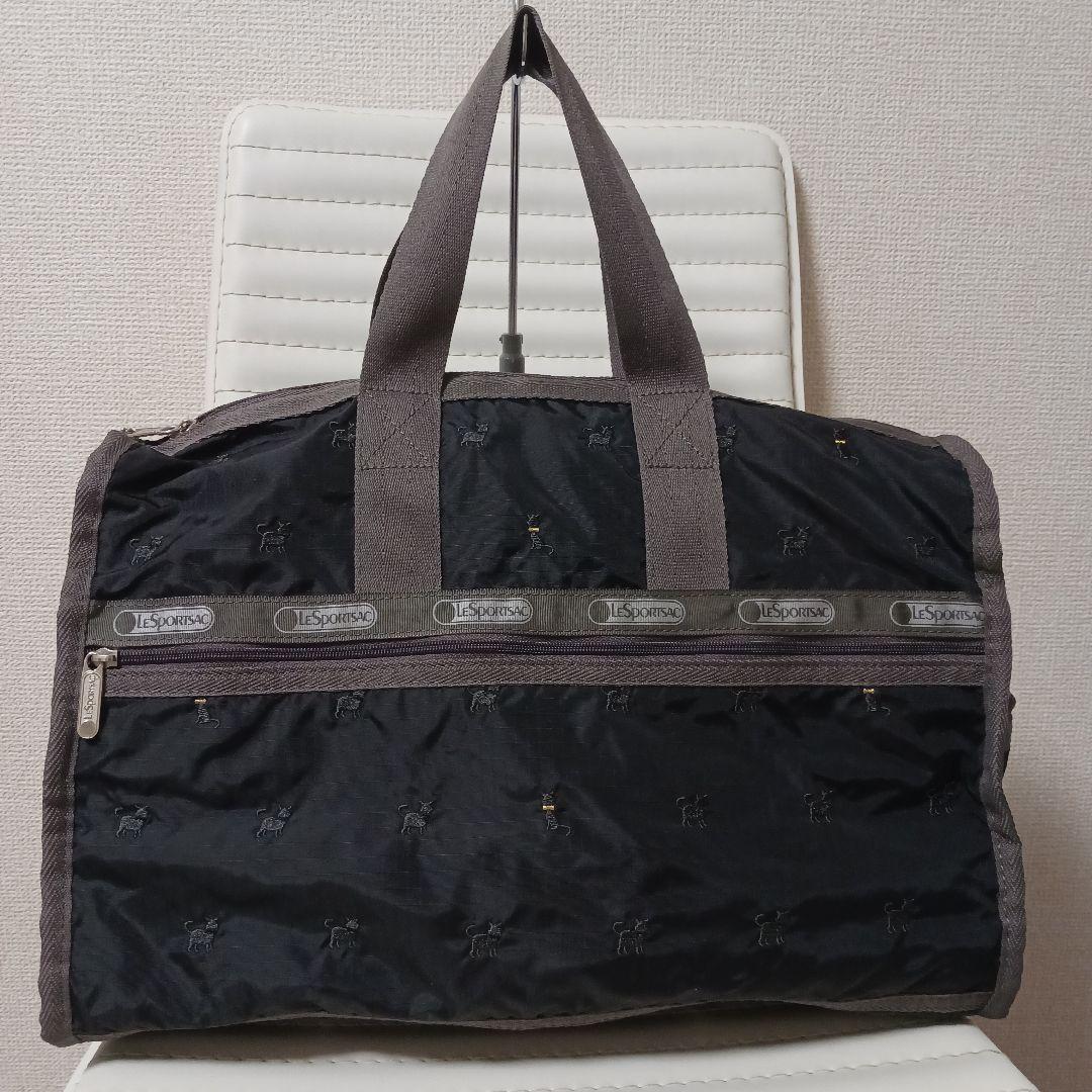 2057　レスポートサック　ボストンバッグ　刺繍　ネコ　2way　タグ付き新品 LeSportsac（レスポートサック） ボストンバッグ レディース HARPER