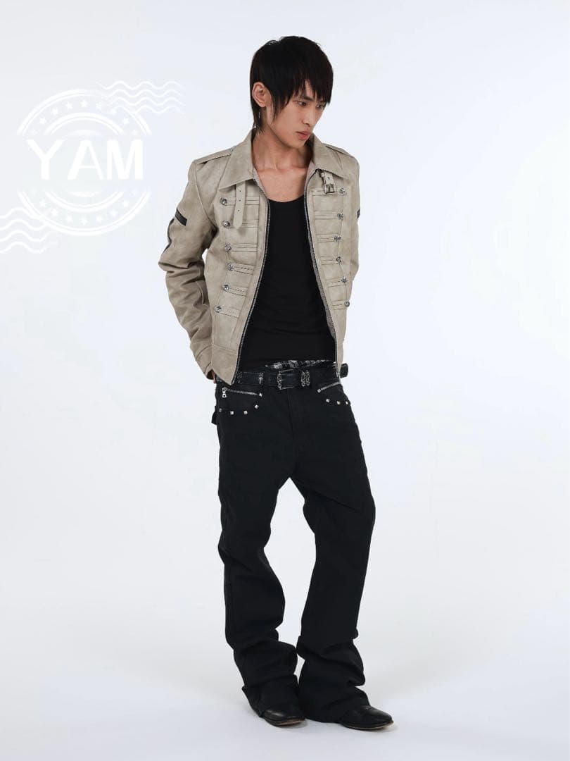 DETW 25AW ナポレオンジャケット 細身シルエット 厚手ジャケット Y2K