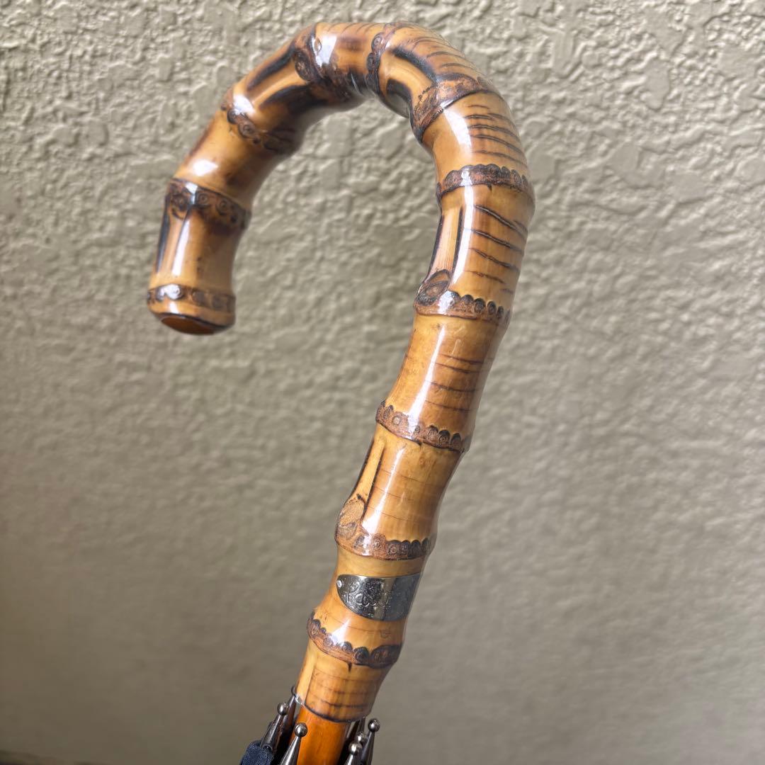 PaulSmith ネイビー ピンストライプ ブルー カラー骨 長傘 - メルカリ