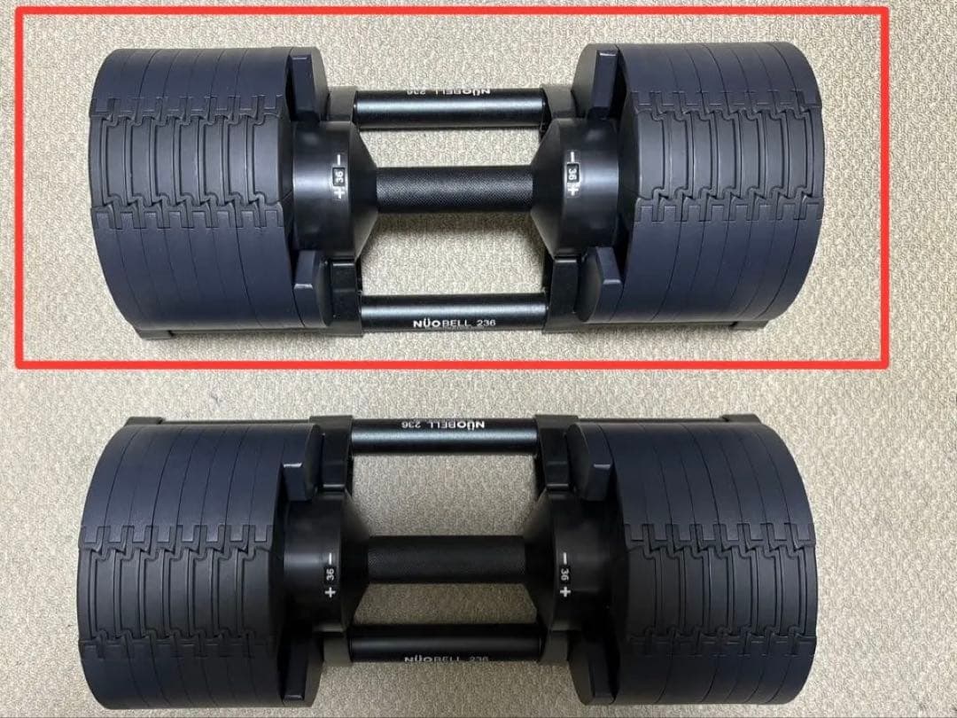 FLEXBELL 236 36kg① ほぼ2kg刻み NÜOBELL フレックスベル（2kg刻み）、各重量に新色「オールブラック」登場！