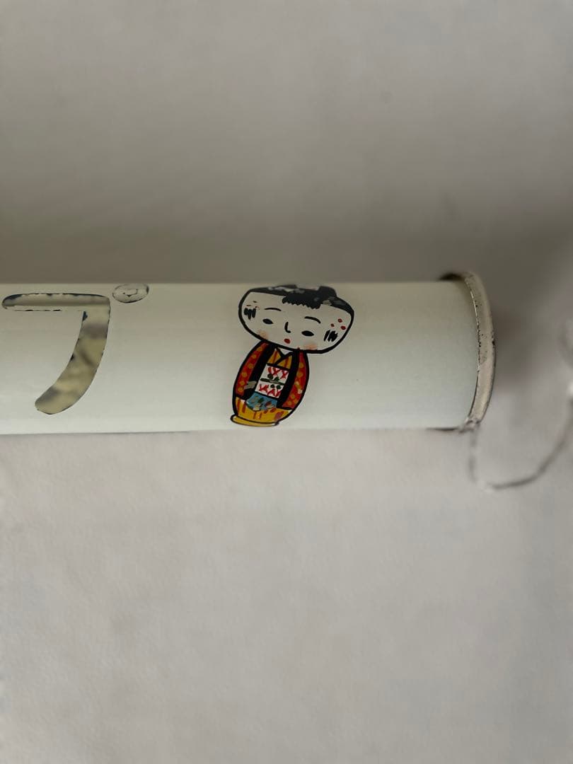 鈴吉のこけし人形ドロップ 電球看板 電飾 看板 ガラス看板 レトロ 改造有り