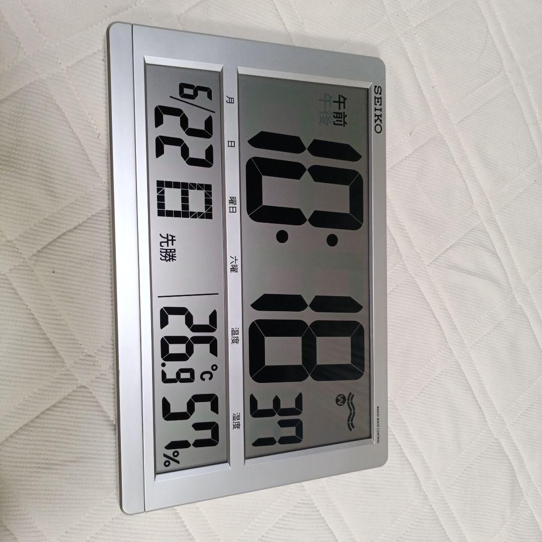 SEIKO デジタル電波置時計 温度湿度計　SQ433S セイコー（SEIKO）掛け置き兼用 温湿度表示付電波時計 SQ433S – 記念品