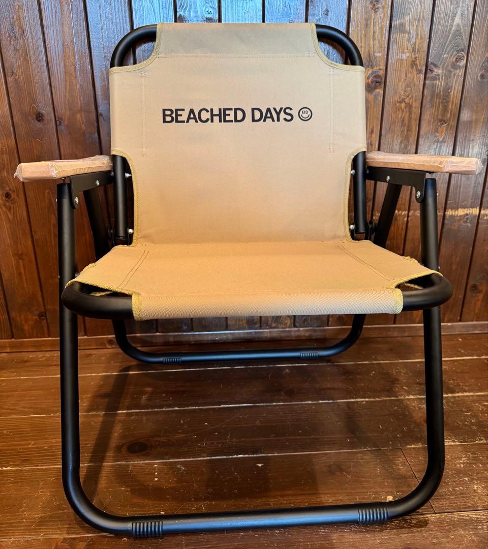 新品未使用BEACHED DAYS アウトドアチェア ベージュ BEACHED DAYS ビーチドデイズ 折りたたみベンチ Holding Chair 1Seater